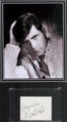 Alan Bates (1923 2009) Actor Signed Card 12x17 Mounted Photo. Good condition. All autographs come