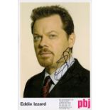 Eddie Izzard signed 6x8 colour photo. Izzard is a British stand-up comedian, actor and activist. Her