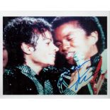 Jermaine Jackson Signed 10x8 colour photo. Jackson is an American singer, songwriter, bassist, and