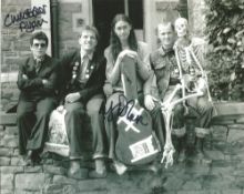 BBC Sitcom The Young Ones 10x8 black and white photo signed by Actors Christopher Ryan and Nigel