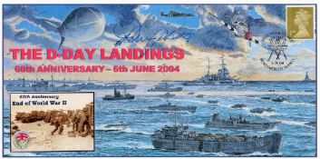 Ww2 Dambusters Adjutant Harry Humphreys Signed 2004 D Day Landings Cover. Certified 1 Of 1. Good