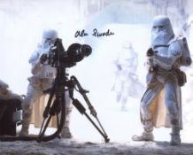 Star Wars The Empire Strikes Back 8x10 photo signed by Snowtrooper Alan Swaden. Good condition.