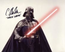 Star Wars The Phantom Menace and X Wing video game voice of Darth Vader actor C Andrew Nelson signed