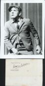 Norman Wisdom signed 6x4 album page complete with 9x6 black and white photo print. Good condition.