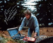 E. T The Extra-terrestrial movie photo signed by Robert MacNaughton as Michael, Elliott s brother.