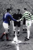 Autographed Billy Mcneill / John Greig 12 X 8 Photo Colorized, Depicting The Celtic And Rangers