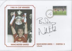 Football, Robson and Whiteside signed Sporting Legends Commemorative Cover for the 1985 FA Cup