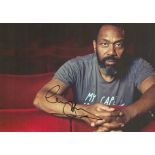 Sir Lenny Henry signed 6 x 8. 25 coloured photo, signed in black sharpie pen. Sir Lenny Henry is a