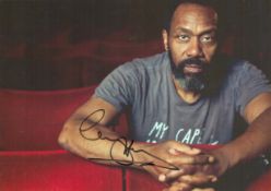 Sir Lenny Henry signed 6 x 8. 25 coloured photo, signed in black sharpie pen. Sir Lenny Henry is a