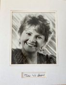 Billie Jo Spears 14x11 mounted signature piece includes signed album page and a fantastic black