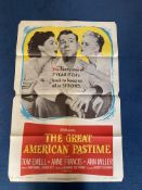 The Great American Pastime Colour Movie Poster Starring Ann Miller. NSS number 56 538. Printed in