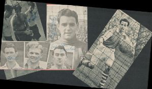 1950's Top Flight Football Signature Collection on Newspaper Clippings. Fantastic Collection. 23