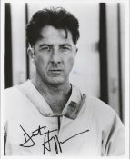 Actor, Dustin Hoffman signed 10x8 black and white photograph. Hoffman (born August 8, 1937) is an