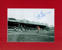 Willie Morgan Manchester United Signed 14 X 12 Colourised Mount. Good condition. All autographs come