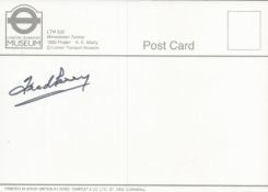 Fred Perry Hand signed Wimbledon Postcard 'Wimbledon Tennis Southfields station' Good condition,