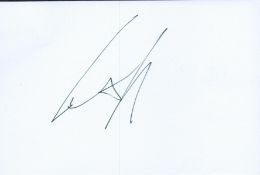 Cynthia Nixon signed 6 x 4 white card, signed in black pen. American actress Cynthia Nixon best