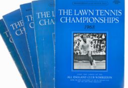 Fantastic Wimbledon Lawn Tennis Championships Collection of 5 Programmes From Matchdays. Programme