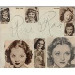 Rene Ray, Countess of Midleton signed 5x4 album page. Irene Lilian Brodrick, Countess of Midleton (