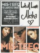 Singer, Alesha Dixon signed 6x4 colour Mis-Teeq promo photograph flyer. Promoting the hit single