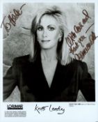 Joan Van Ark signed and dedicated 10 x 8 inch black and white photo. Ark landed her most famous role