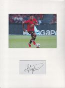 Football, Jesse Lingard 16x12 matted signature piece featuring a colour photograph picturing Lingard
