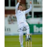 Cricket Legend Graeme Swann Personally Signed 10x8 Colour Photo Showing Swann Cheering Behind The