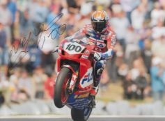 Motor Racing Neil Hodgson signed 16x12 colour photo pictured in action for Ducati in the World