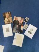 TV Collection of 8 Signatures on Photos and 1 TLS. Signatures on Photos include Peter Noble, Matthew