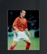 Jaap Stam Netherlands Signed 11 X 14 Colour Mount. Good condition. All autographs come with a