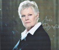 Judi Dench signed 10x8 colour photo. Good condition. All autographs come with a Certificate of