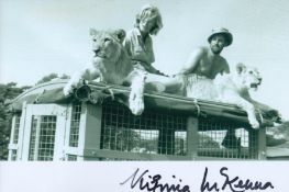 Virginia McKenna signed black and white 6 x 4 photograph. From the classic British drama Born