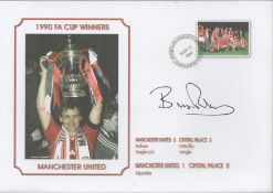 Football, Bryan Robson signed Sporting Legends Commemorative Cover for the 1990 FA Cup Winners as
