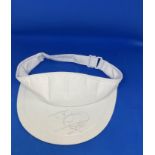 Tony Jacklin signed Golf Visor. Jacklin is a retired English golfer. He was the most successful