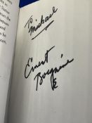 Ernest Borgnine signed hardback book titled I don’t want to send the World on fire I just to keep my