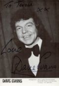 Dave Evans signed 6 x 4 black and white photo. Evans is an Australian singer. He was the original