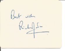 Author Doctor in the House Richard Gordon signed card. Richard Gordon (born Gordon Stanley Benton,
