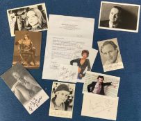 Superb TV Entertainment Collection of 7 Signed Photo and 1 TLS. Signed Photos Include Michael