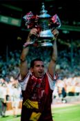 Nigel Winterburn signed Arsenal FA cup winners 12x8 colour photo. Nigel Winterburn (born 11 December