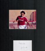 Lou Macari Manchester United Signed 16 X 12 Presentation Mount. Good condition. All autographs