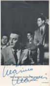 Marino Marini signed 6x4 black and white Marino Marini Quartet promo photo. Marino Marini (11 May