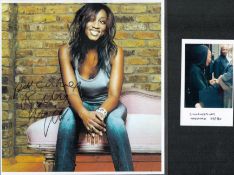 Beverley Knight signed 9x8 colour photo. Good condition. All autographs come with a Certificate of