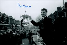 Ron Henry signed Tottenham Hotspur 1961 black and white photo. Ronald Patrick Henry (17 August