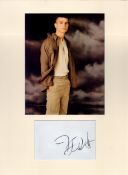 Josh Hartnett 16x12 overall mounted signature piece includes signed album page and a colour photo.