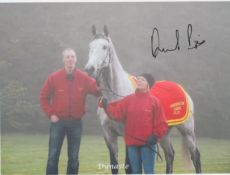 David Pipe Jockey Signed 6 x 8 photo. Good condition. All autographs come with a Certificate of