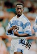 Queens Park Rangers FC Legend Clive Wilson Personally Signed 12x8 Colour Photo showing Wilson in