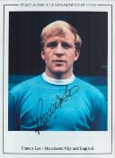 Football Francis Lee signed 16x12 Manchester City Heroes and Legends colour print. Good condition.