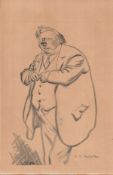 Vanity Fair 12x8 vintage Print titled G.K Chesterton. Good condition. All autographs come with a