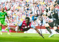 Football Micah Richards signed 12x8 colour photo pictured in action for Aston Villa. Micah Lincoln