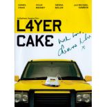 Sienna Miller signed 12 x 8 Layer Cake Promo Flyer. Good condition. All autographs come with a