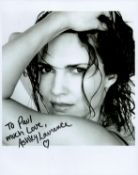 Ashley Laurence signed 10x8 black and white photo. Ashley Laurence is an American actress and visual